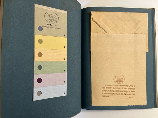 Cartiere Pietro Miliani, Fabriano (Catalogo con campionario di carte)